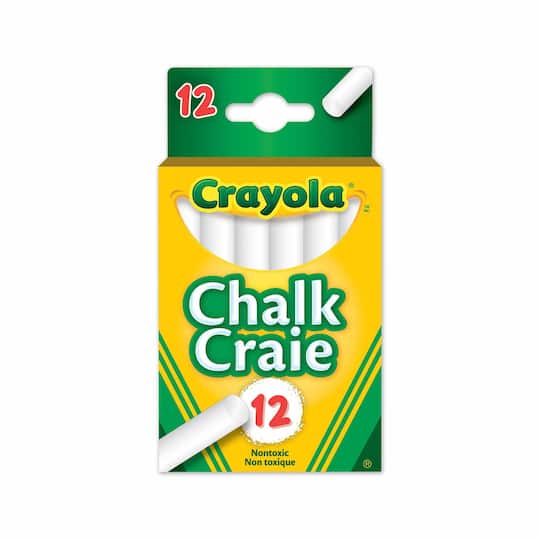 12 Packs: 12 ct. (144 total) Crayola® White Chalk